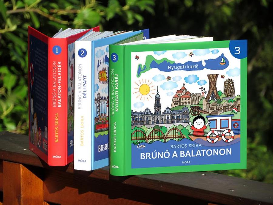 A szerző a Brúnó a Balatonon könyvsorozat munkafolyamatáról így írt: